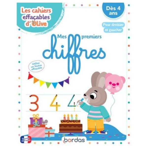 Mes premiers chiffres - Pour droitier et gaucher