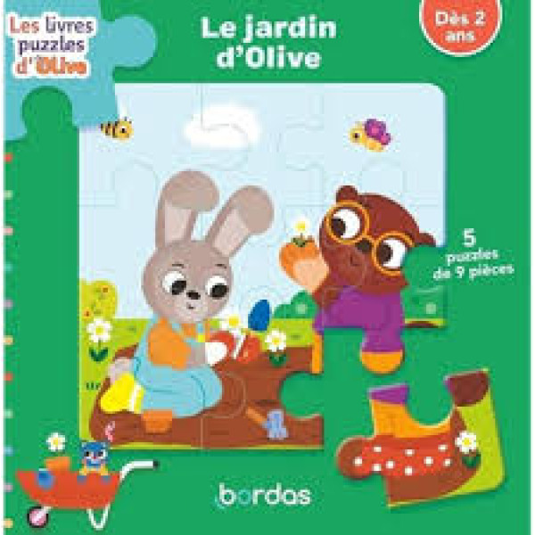 Le jardin d'Olive - 5 puzzles de 9 pièces
