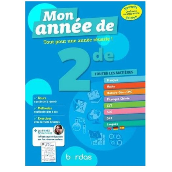 Mon année de 2de - Toutes les matières