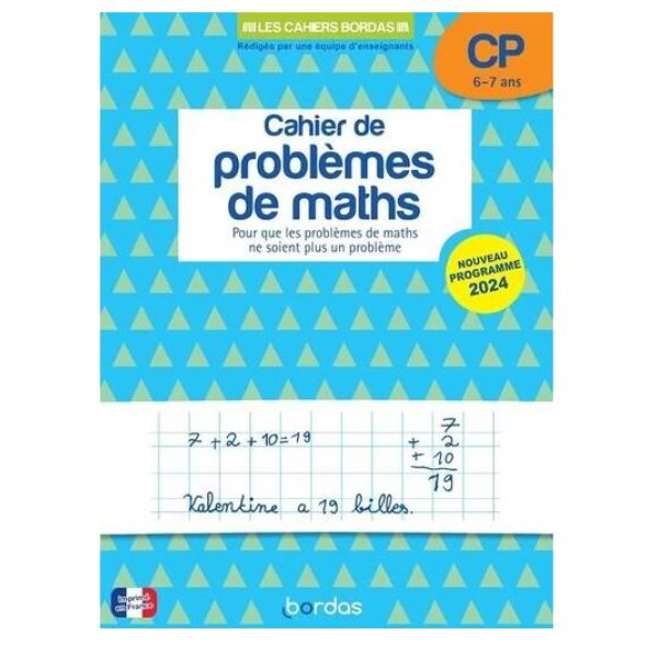 Cahier de problèmes de maths CP.