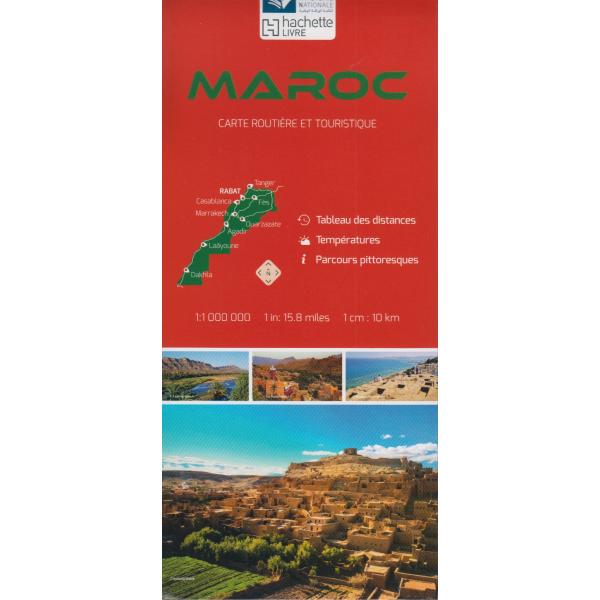 Carte routière Maroc 2018