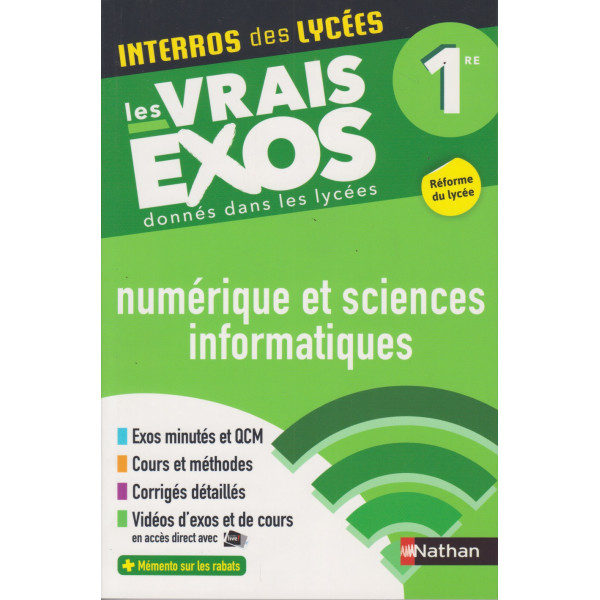 Interros des lycées Les vrais exos 1re -Numérique et sciences informatiques