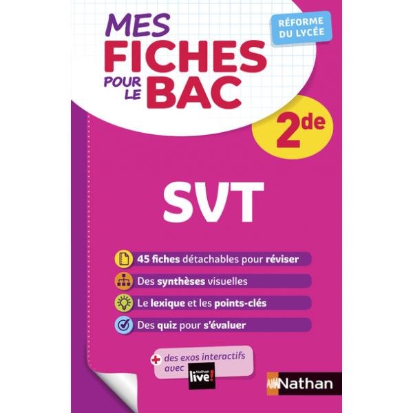 Mes fiches pour le Bac SVT 2de