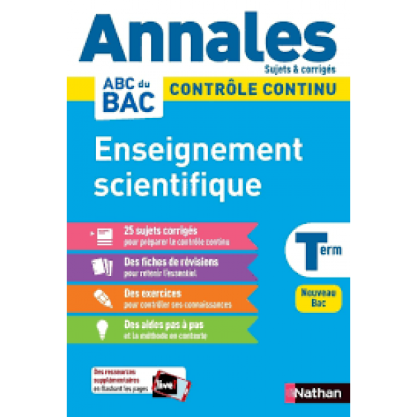 Annales ABC du BAC 2020 Controle continu E.Sc Term - sujet et corri