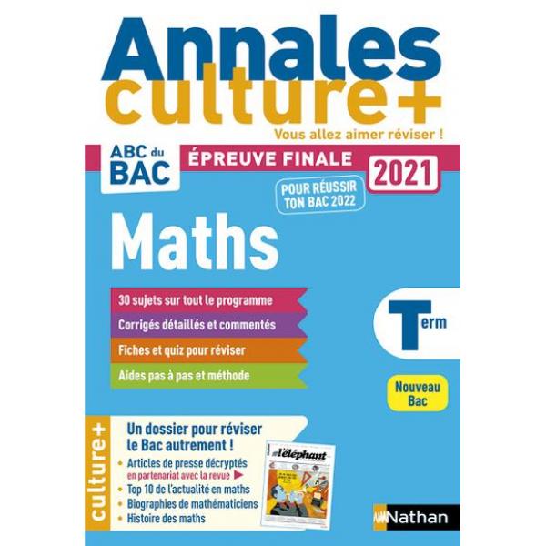 Annales cultures plus ABC BAC 2021 Maths Term  