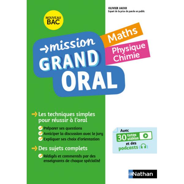 Mission grand oral Maths PC Tle