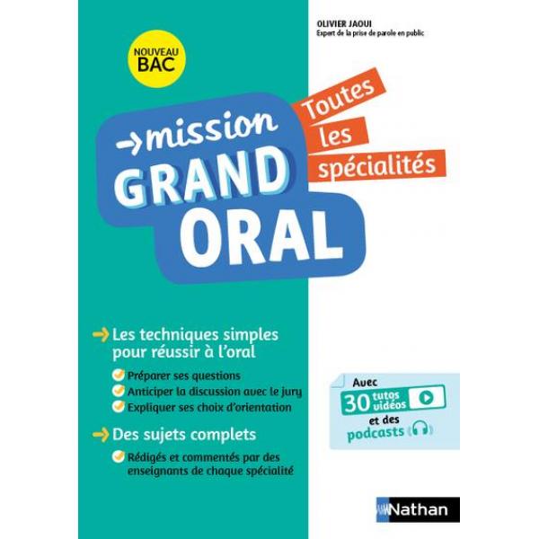 Mission grand oral -Toutes les matières Tle