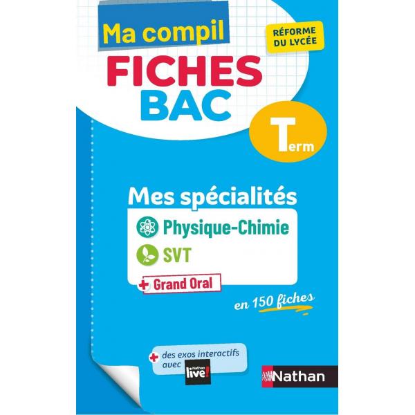 Ma compil fiches bac PC SVT  Grand Oral Tle Mes spécialités