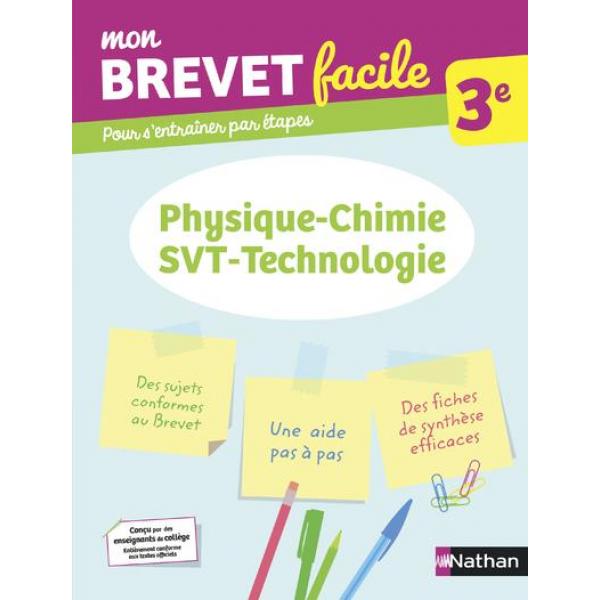 Mon brevet facile PC SVT Techno 3e