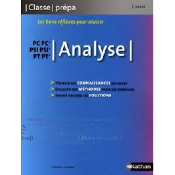 Analyse 2e PC-PC*/PSI-PSI*/PT-PT*