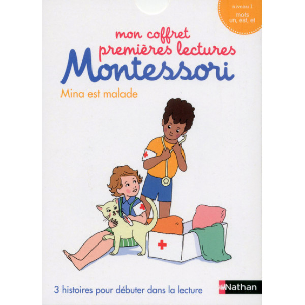 Mina est malade -Mon coffret premières lectures Montessori