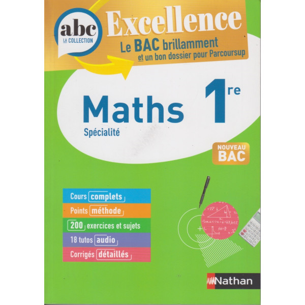 ABC la collection excellence Maths 1er 2023