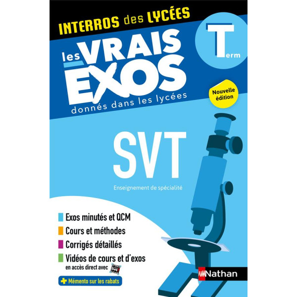 Interros des lycées Les vrais exos SVT Term	