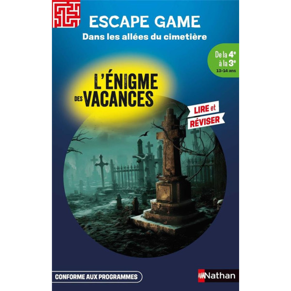 L'énigme des vacances de la 4e à la 3e -Dans les allées du cimetière	