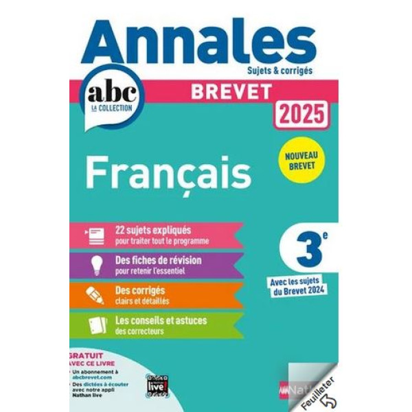 Brevet 3e toutes les matières Maxi Annales - 100 sujets (dont Brevet 2024)