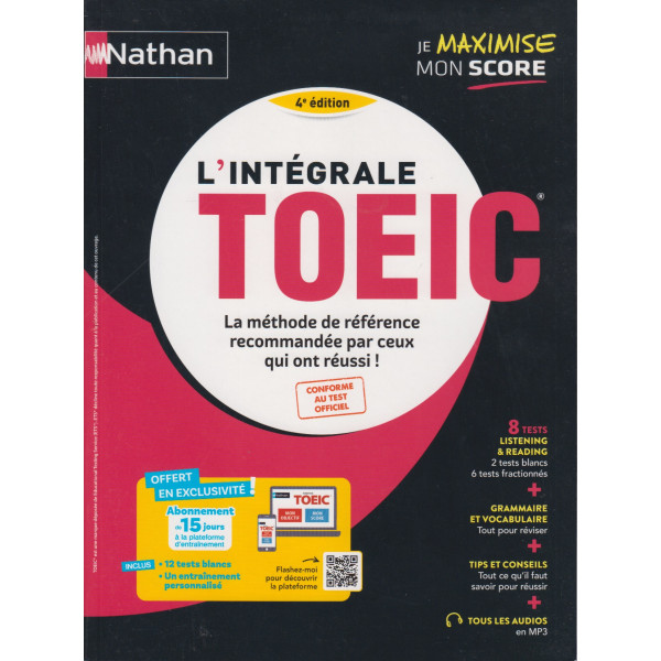 L'intégrale TOEIC 4ed - 2024