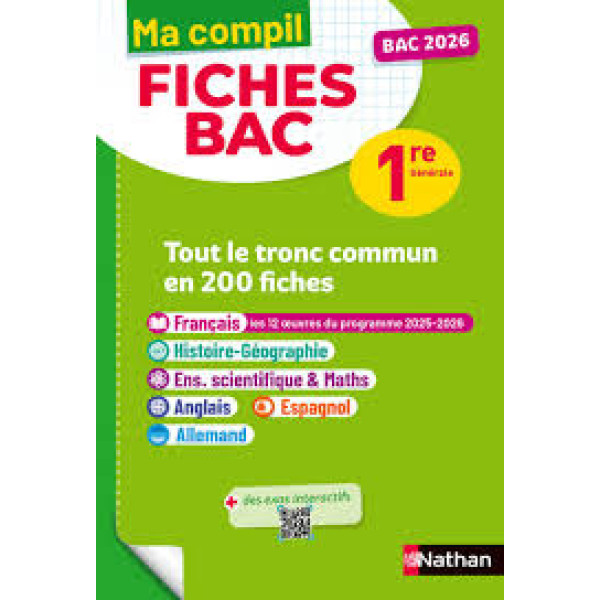 Ma compli -Fiches Bac 1re générale -Tout le tronc commun