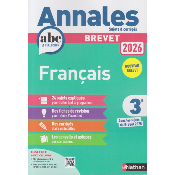 Annales ABC Brevet Français 3e 2026
