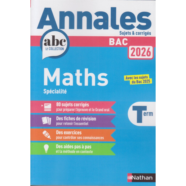 Annales ABC Bac Maths Term 2026