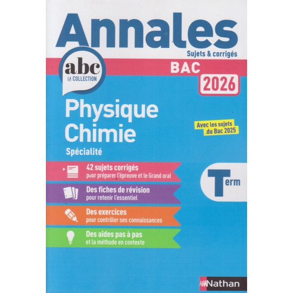 Annales ABC Bac Physique Chimie Term 2026