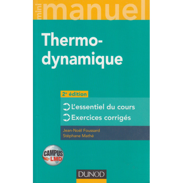 Mini manuel de thermodynamique 2ed Campus LMD