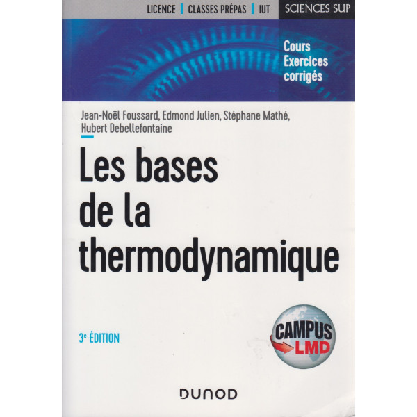 Les bases de la thermodynamique -Campus LMD