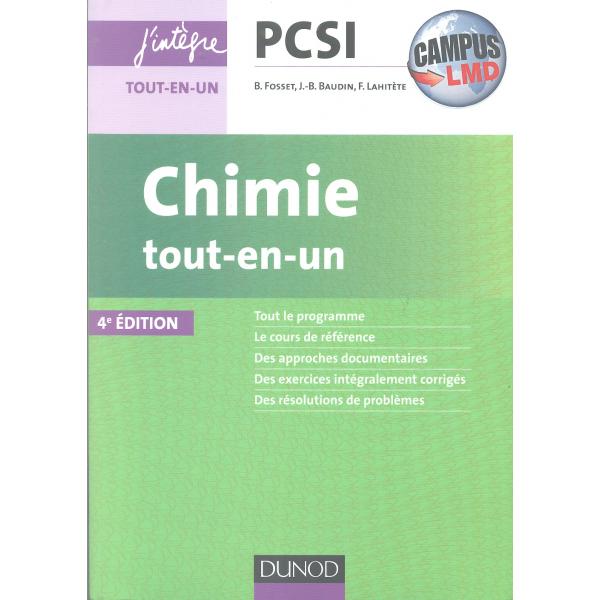 Chimie tout en un PCSI 4éd -Campus LMD