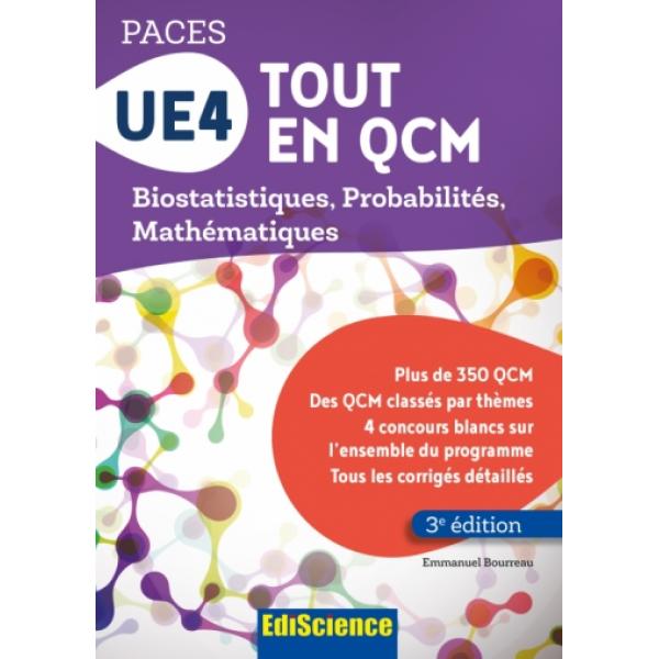 Paces UE4 Tout en QCM Biostatistiques Probalités Mathématiques 3éd