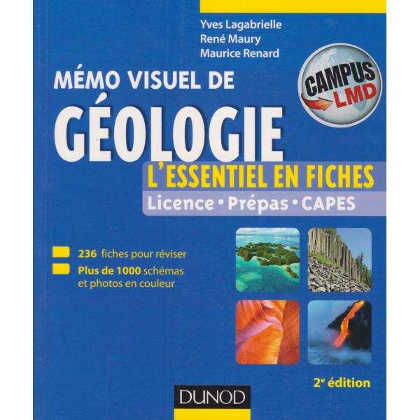 Mémo visuel de géologie l'essentiel en fiches 2éd -Campus LMD