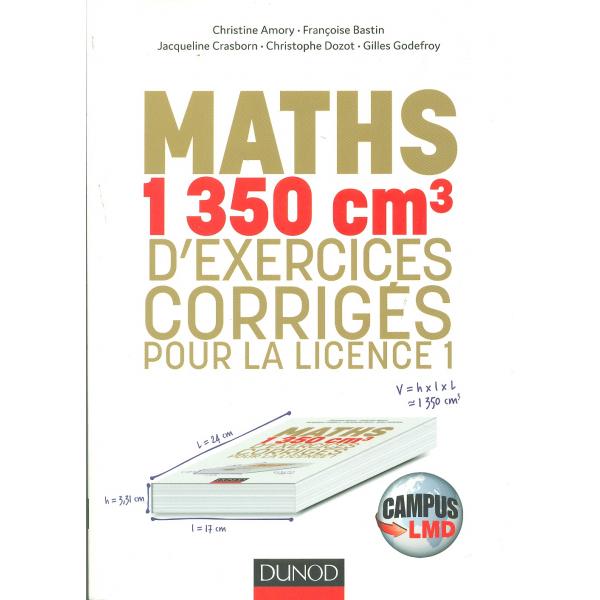Maths 1350 cm3 d'exercices corrigés -Campus LMD