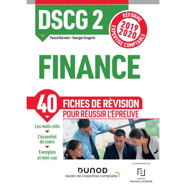 DSCG 2 Finance 40 Fiches de révision 2019/2020