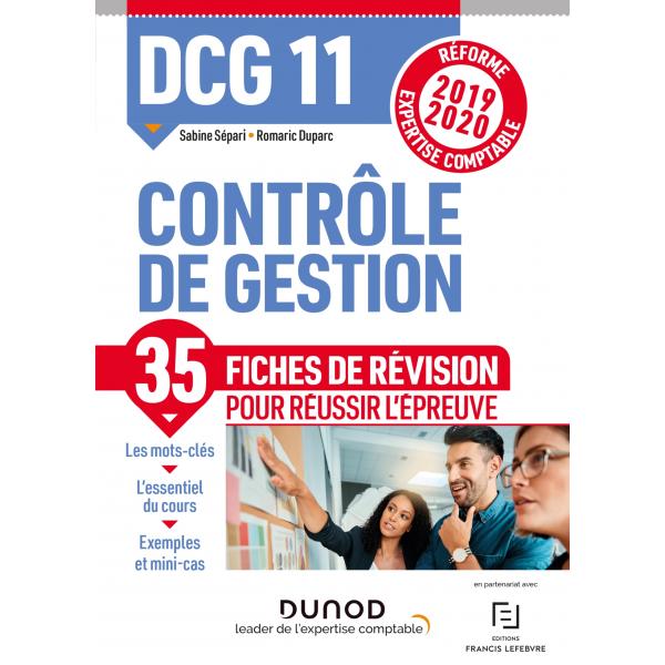 DSCG 11 cotrôle de gestion 2019/2020 fiches de révision