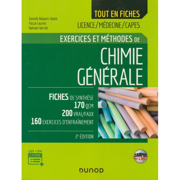 Chimie générale - Exercices et méthodes Ed.2021 -Campus