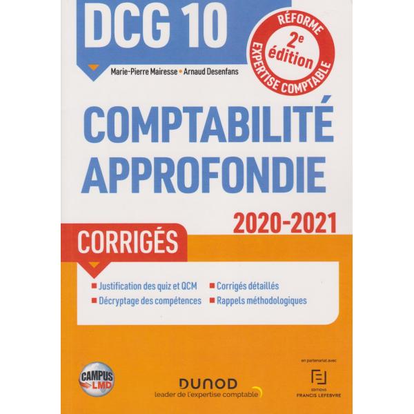DCG10 Comptabilite approfondie 2ed corriges 2020-2021 - campus  