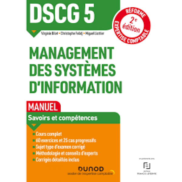  DSCG 5 management des systèmes d'information manuel 2éd 2021