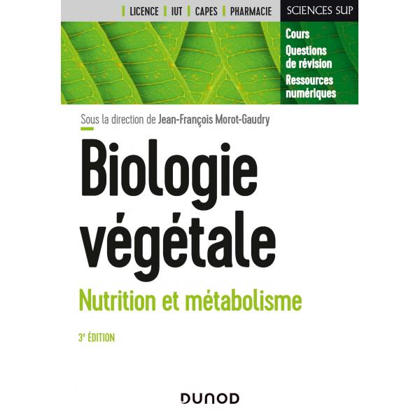 Biologie végétale Nutrition et métabolisme