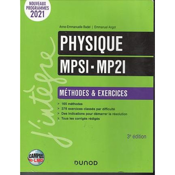 Physique MPSI-MP2I Méthodes & Exercices