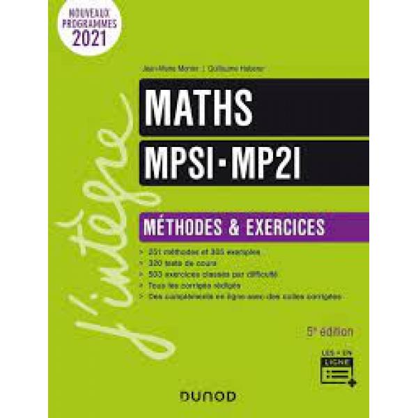 Maths MPSI-MP2I – Méthodes et exercices 5ed-Campus LMD