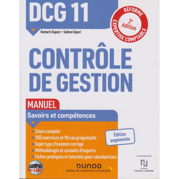 DCG 11 Contrôle de gestion Manuel 2éd -Campus LMD