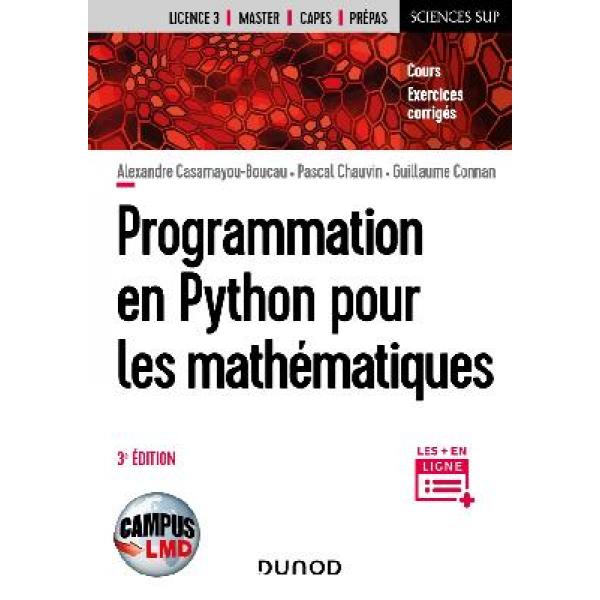 Programmation en Python pour les mathématiques 3éd -Campus LMD