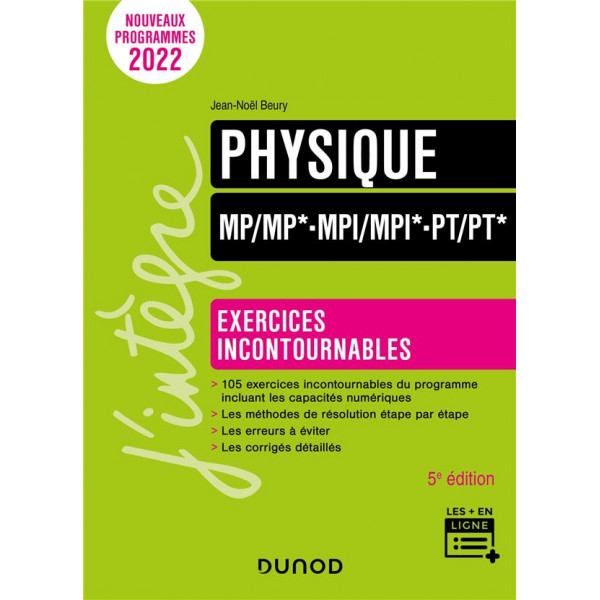 Physique MP/MP*- MPI/MPI* - PT/PT*