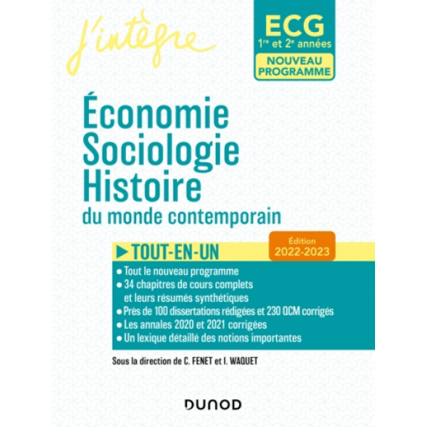 ECG 1 et 2 : 2021-2022 : économie, sociologie et histoire du monde contemporain