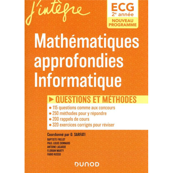 Mathématiques approfondies Informatique 