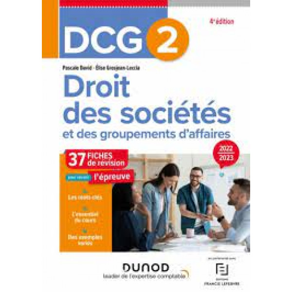DCG 2 Droit des sociétés et des groupements d'affaires 2022-2023