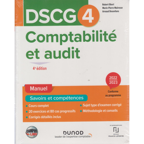 DSCG 4 Comptabilité et audit 2022/2023 -Campus LMD