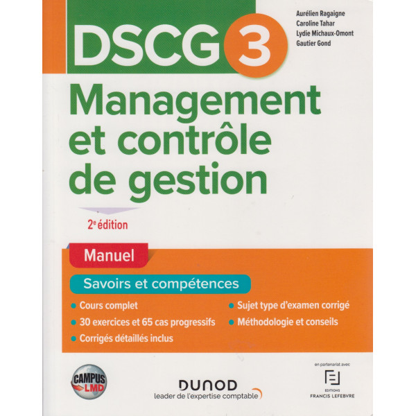 DSCG 3 Management et contrôle de gestion 2ed -Campus 