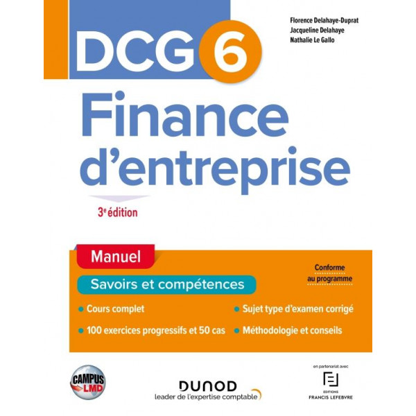 DCG 6 Finance d'entreprise Manuel 3éd -Campus LMD