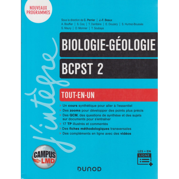Biologie-Géologie BCPST 2 – Tout-en-un  CampusLMD
