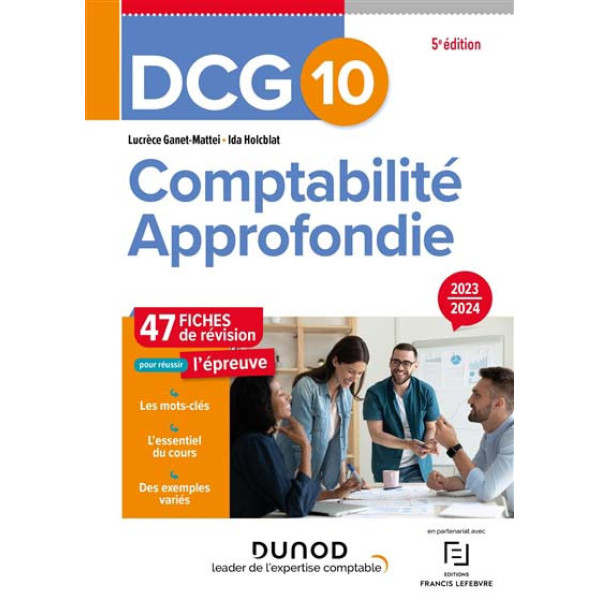 DCG 10 Comptabilité approfondie 2023-2024 5ED 