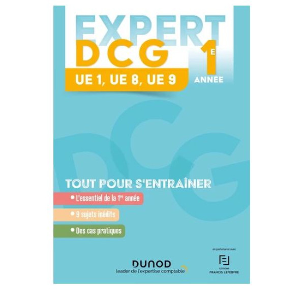 Expert DCG UE 1, UE 8, UE 9 1re année ed 2023-2024